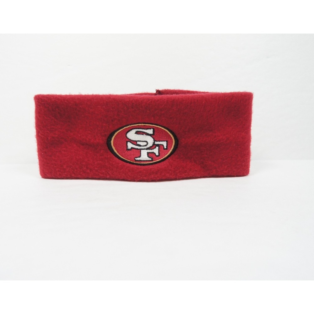 Vintage San Francisco 49ers Headband Adult One Size Red Fleece 90s NFL Football